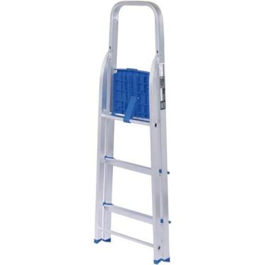 Imagem de Escada de Alumínio Mor 3 Degraus: Leve e Segura