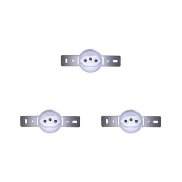 Imagem de Kit C/3 - Conjunto Para Condulete Perlex Tomada 2 Polos +...
