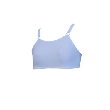 Imagem de Sutiã Infantil Sem Bojo Algodão Com Regulagens - OPTE, GG, Branco