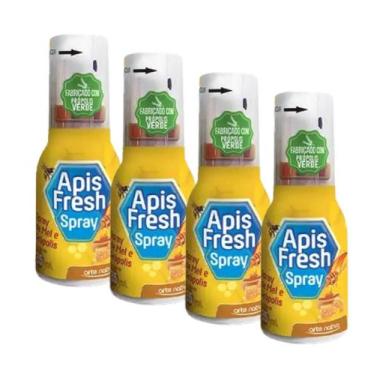Imagem de Kit 4 Spray Mel E Própolis 35ml Apis Fresh - Arte Nativa