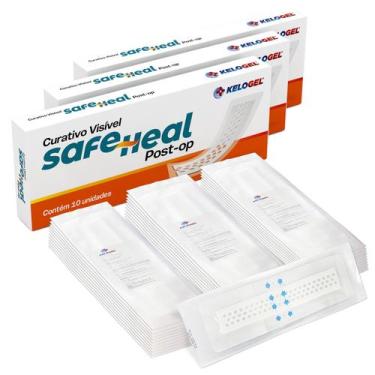 Imagem de CURATIVO VISÍVEL SAFE HEAL POST-OP 10x30 (5x25) 30UN KELOGEL, 10X30CM