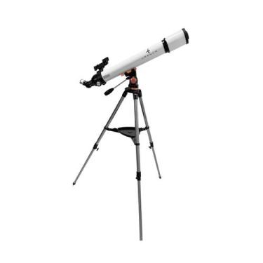 Imagem de Telescópio Refrator 70/700mm Atena Ver Detalhes Crateras Lunares Plane