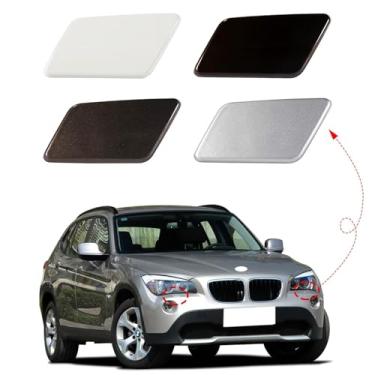 Imagem de Tampa de arruela de farol de substituição de para-choque dianteiro para BMW X1 E84 2009 2010 2011 2012 51112993586 51112993585 (bronze castanho, lado direito do passageiro)