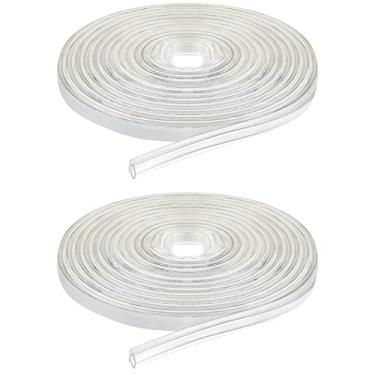 Imagem de Vedação translúcida para porta de chuveiro de 240 cm, tira de vedação lateral para porta de chuveiro, lâmpada de PVC, selagem de lâmpada transparente macia com adesivo e fita pré-aplicada para porta de chuveiro de vidro de 22 cm