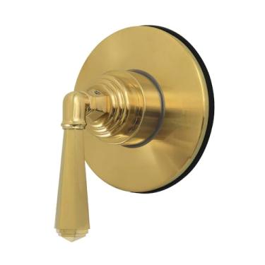 Imagem de Kingston Brass KS4037HL Válvula de desvio de seis vias metropolitana de alça única com kit de acabamento, latão escovado