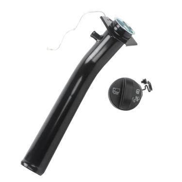 Imagem de Gargalo de enchimento de tanque de combustível 577-824 com tampa compatível com Chevy GMC C1500 C2500 C3500 K1500 K2500 K3500 Pickup Suburban 1988-2000 peças de reposição para pescoço de enchimento de