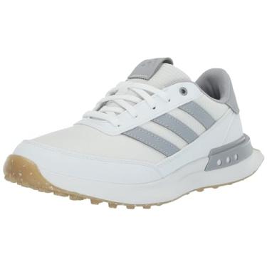 Imagem de adidas Tênis infantil unissex S2G 24 Spikeless, Calçado branco/prata halo/chiclete 4, 38