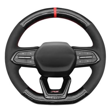 Imagem de MEWANT Capa de volante costurada DIY para Chevrolet Equinox RS 2025/Chevrolet Silverado EV RST 2024-2025 Acessórios de volante para Chevrolet (em forma de D)