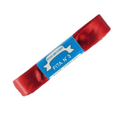 Imagem de Fita de Cetim Trader 15mm N3 com 10 Metros, COR 26 VERMELHO, 10 Metros