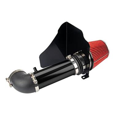 Imagem de Suride Kit de admissão de ar frio com filtro protetor térmico para 300C 2005-2010, Challenger 2008-2010, Charger 2006-2010, Magnum 2005-2008 5.7L 6.1L V8 (vermelho)