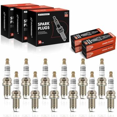 Imagem de A-Premium Velas de ignição Iridium e Platinum compatíveis com Mercedes-Benz S600 2003-2013/2015-2017, S65 AMG, G65 AMG, SL600, SL65 AMG, CL600, CL65 AMG, Maybach S650 e Maybach 57, 62, pacote com 12