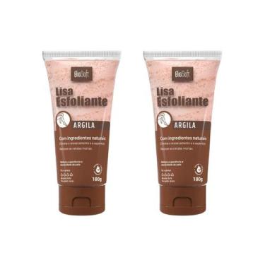 Imagem de Creme Esfoliante Soft hair 180g Biosoft Argila - Kit C/ 2un