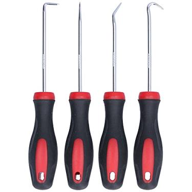 Imagem de 4PCS Pick Ganch Conjunto de gancho de carro preciso automotivo o anel Óleo de vedação de vedação Removedor de puxador