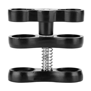 Imagem de Luzes de alumínio de alumínio Butterfly Ball clipes Adaptador de braçadeira de 1 polegada Montagem de esferas Anti Rust Projeto para fotografia subaquática e iluminação