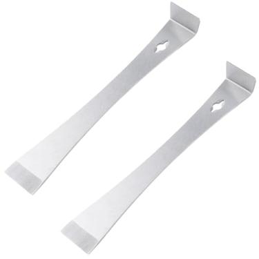 Imagem de Raspador de barra de aço inoxidável 2pcs, barra raspadora plana de 9,0 "e 6,6", removedor de parafuso de extrator de pregos versátil (Dois grandes)