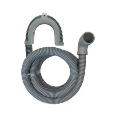 Imagem de Mangueira Saída Água Máquina De Lavar Universal 5m Metros Cinza Com Suporte | Ledmang