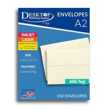 Imagem de Envelope, creme A2, aba quadrada - 250 envelopes