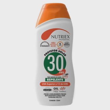 Imagem de Protetor Blolqueador Solar fps 30 com Repelente 120 ml nutriex
