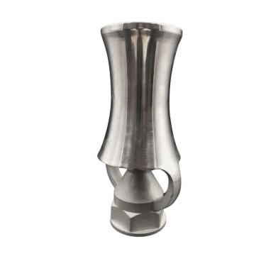 Imagem de Bico Geiser Em Aço Inox Para Fonte, Chafariz E Lagos Efeito Espuma Champagne 71 Mm Entrada Rosca De 1.1/2"