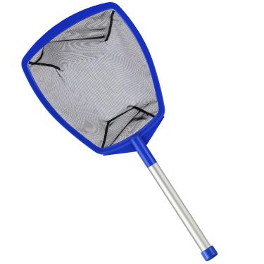 Imagem de Rede de escumadeira de piscina, rede de spa para banheira de hidromassagem com mastro, 67 cm, ancinho de escumadeira de malha ultrafina, rede de escumadeira de folhas de piscina com haste de alumínio