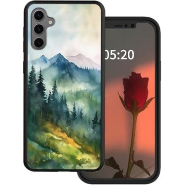Imagem de Capa para celular Galaxy A16 5G para Samsung Galaxy A16 4G com design de pintura de paisagem em aquarela, fina, macia, de silicone TPU, carregamento sem fio, antiarranhões, à prova de choque para