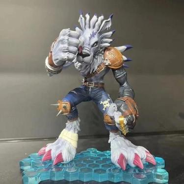 Imagem de 22cm Digimon Adventure Were Garurumon Metal Greymon PVC Anime Action F
