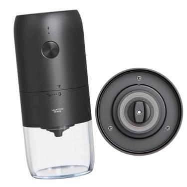 Imagem de Moedor de Café Elétrico Recarregável, Portátil e Compacto com Ajuste de Graõs Fino e Grosso/Acompanha Escova para Limpeza Serve para Uso Doméstico, Viagens e Trabalho