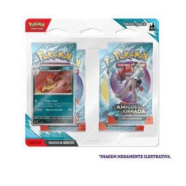 Imagem de Blister Quadruplo Pokémon Scrafty Amigos De Jornada - Copag