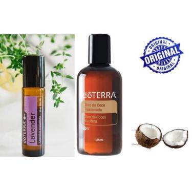 Imagem de Kit Óleo de Coco Fracionado 115ml + 1 Lavanda Touch Óleo Essencial 10M