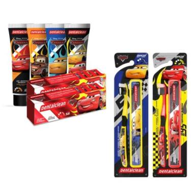 Imagem de Gel Dental + Escova De Dente + Estojo Carros - Dentalclean