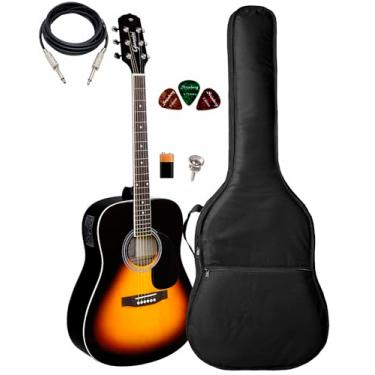Imagem de Violão Giannini Folk Gd1 Eq Vsb-s + Capa Acolchoada