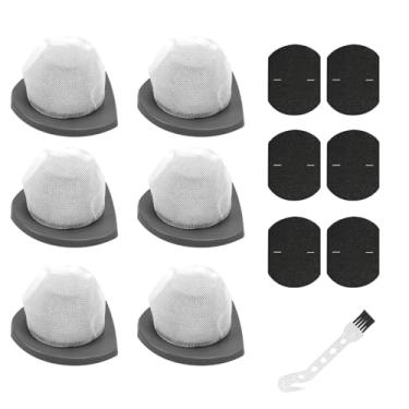 Imagem de Pacote com 6 peças de substituição para filtro de vácuo 2033 serve para peças de aspirador de pó leve sem saco Bissell Featherweight Stick, 2033, 20331, 20333, 20334, 20336, 20339, 2033M, 6 filtros de