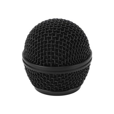 Imagem de Microfone Cabeça Substituir Black Grille Ball com Inner Foam Metal Mesh Substituição Cabeça para SM58 BETA58 SV100 Compatibilidade Universal Material Premium Grelha Resistente a