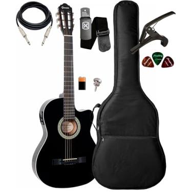 Imagem de Violão Giannini Start Sf-14 Ceq Bk + Capa Luxo E Acessórios
