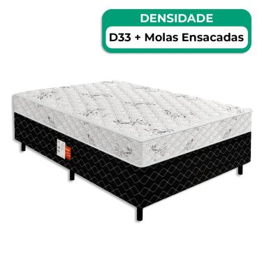 Imagem de Cama Conjugada Casal Ultra Confort Molas Ensacadas  V-Store 138x188x50