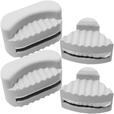 Imagem de Borracha Isoladoras Acento Carter Maquina Costura Reta 04pçs - Evolver