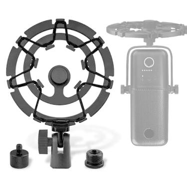 Imagem de GEEKRIA Suporte De Microfone For Creators Shock Mount Compatível Com Elgato Wave Neo, Dx, Wave: 1, 3, Adaptador Suspensão Antivibração Para (Metal/Preto)