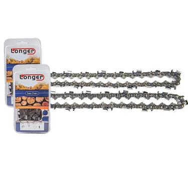 Imagem de Motosserra de 40,6 cm LP Pitch 0,043 polegadas, calibre semi chisel serra 55 elos de transmissão serve para McCulloch Stihl MS170 MS180 017 009 019 023 PM400 61 PMM3 55 (2 pacotes)