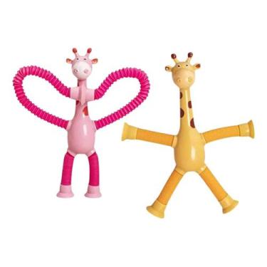 Imagem de kit 2 pop it girafa girafinha brinquedo infantil lembrancinha sensoria