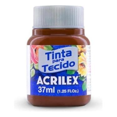 Imagem de Tinta Para Tecido Fosca Acrilex 37ml 1 Unidade Artesanato Fixação Frio Alta Cobertura – Fixação a Frio e Alta Cobertura Com Acabamento Fosco, Este Kit É A Escolha Perfeita Para Quem Busca Qualidade (Cerâmica 506)