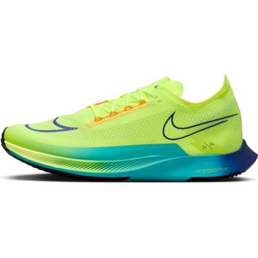 Imagem de Nike Tênis de corrida masculino Zoomx Streakfly PRM Fitness Gym, Volt/Crimson brilhante/Volt/Preto, 45