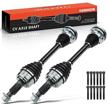 Imagem de A-Premium Par Premium (2) Conjunto De Eixo Dianteiro Cv Compatível Com Porsche Cayenne 2011-2021, Transmissão Automática, Lado Do Motorista E Passageiro, Substituir # 95834903800 95834903801