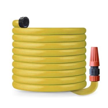 Imagem de Mangueira De Jardim 10, 20, 30 Metros Flexível Para Quintal Casa ESGUICHO ALTA PRESSÃO GRATIS(20 Metros,Amarelo)