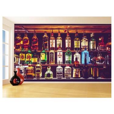 Imagem de Papel De Parede 3D Bebidas Parede Bar Destilados 3,5M Al259 - Você Dec