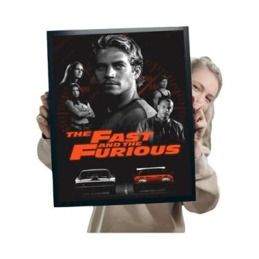 Imagem de Paul Walker Fast & Furious Clássico Vintage Poster Home Bar Café Decor