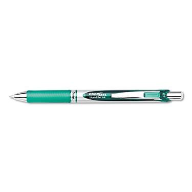 Imagem de Pentel Caneta de gel líquido retrátil EnerGel RTX BL77D, 0,7 mm, preto/cinza, tinta verde