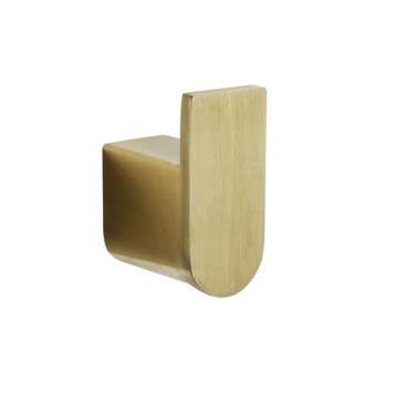 Imagem de Conjunto de banheiro dourado escovado - Toalheiro de aço inoxidável - Suporte para papel higiênico - Kit de 6 peças, gancho