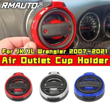 Imagem de Rack de armazenamento de carro suporte de copo para celular JK JL Wrangler 2007-2021 kit de carroceria acessórios de carro (azul)