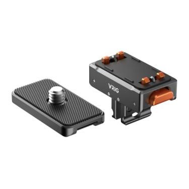 Imagem de VRIG Suporte magnético de liberação rápida para Insta360 Ace Pro/Ace Pro2/X5/X4/X3 Base magnética Insta360 Acessórios Adaptador de tripé de liga de alumínio, compatível com outros dispositivos de 1