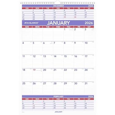 Imagem de AT-A-GLANCE Calendário de parede 2026, 39,4 cm x 57,8 cm, grande, referência de 3 meses (PM62826)
